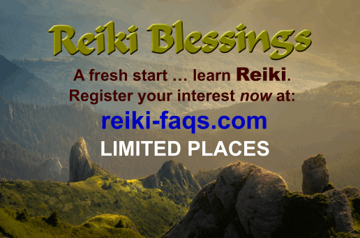 A fresh start, learn Reiki. Register your interest at www.reiki-faqs.com